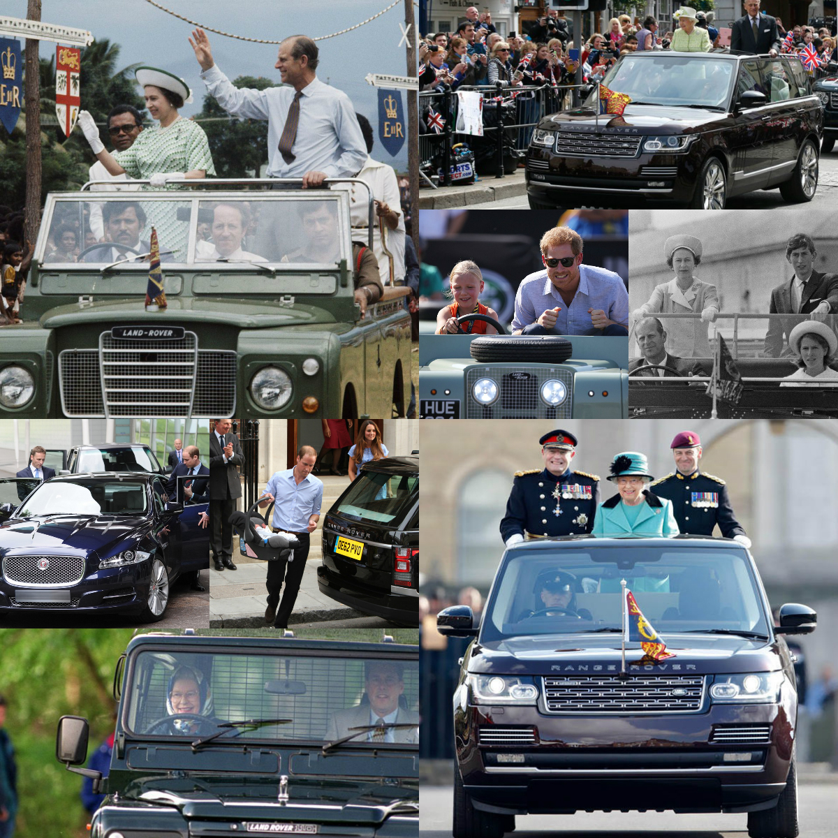 The British Royals do enjoy their vehicles, namely Jaguar and Land Rover.