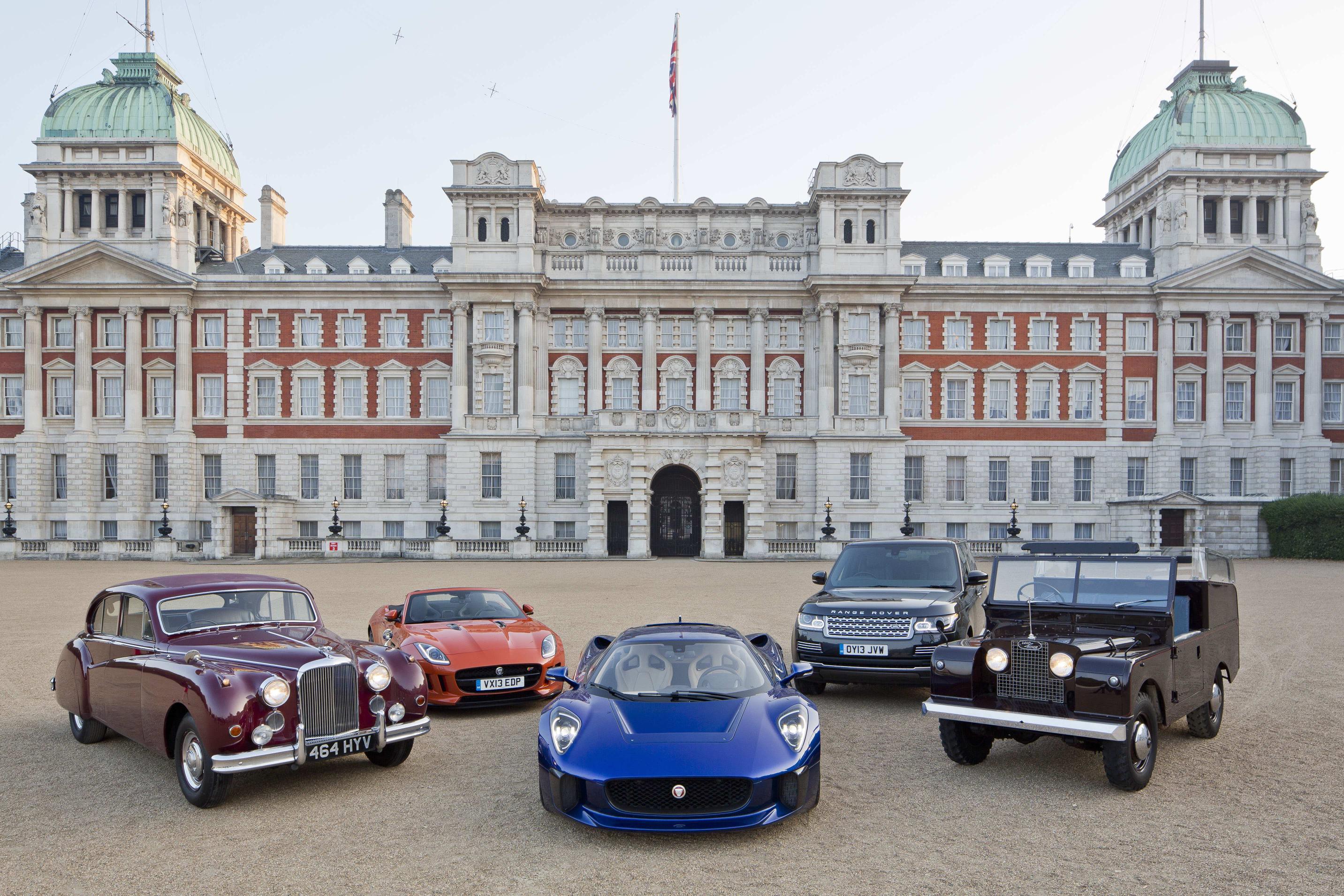 From classic to current, a few of the Royal Family's favorite rides in front of Admiralty House.