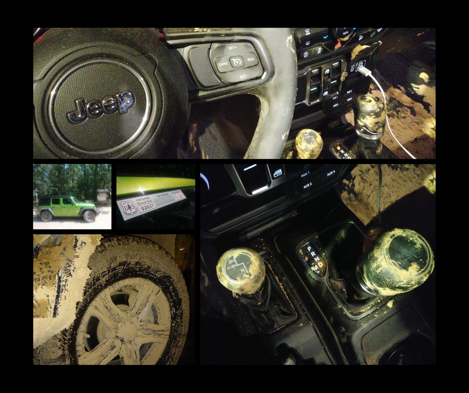 Muddy Jeep Wrangler