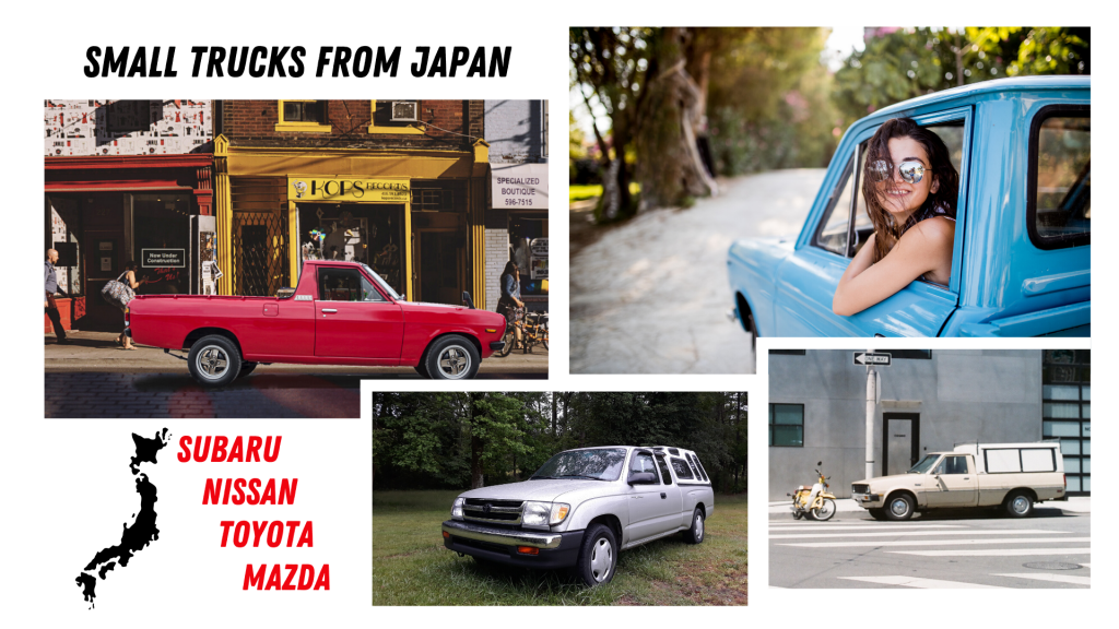 Subaru, Datsun, Toyota, Mazda