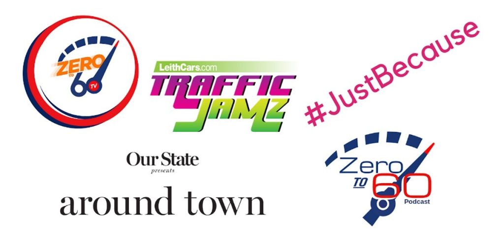 LeithCars.com Media includes Zero To 60TV, blog & podcast, Traffic Jamz, #JustBecause, and Around Town video series.
