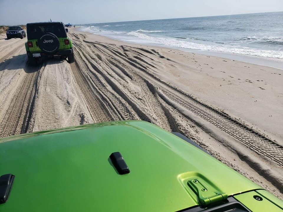beach driving in North Carolina