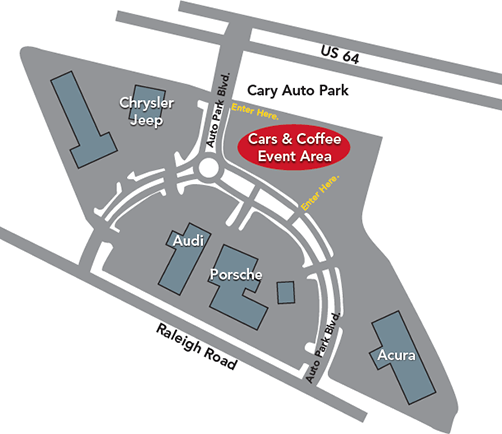 Cars and Coffee Map